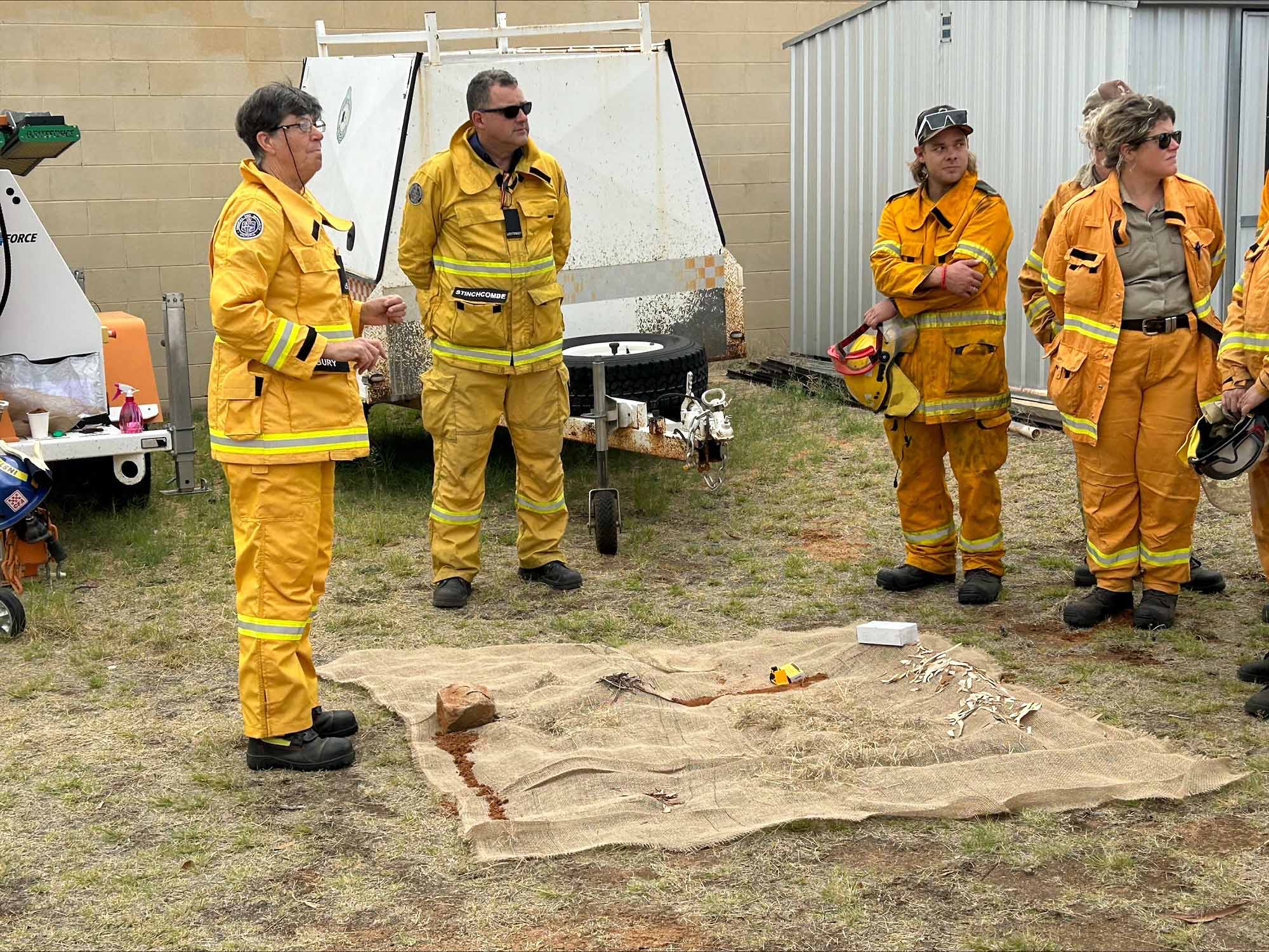 Andrew Stinchcombe and April Padbury were deployed to Alice Springs